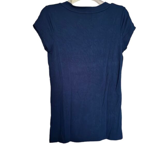 Lot Of 2 MERONA Woman's Size M Red & Blue V Neck Short Sleeve T-Shirts #B - Picture 6 of 7